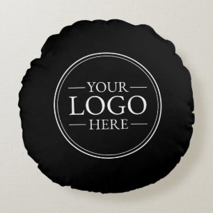 Custom Business Logo Round Pillow