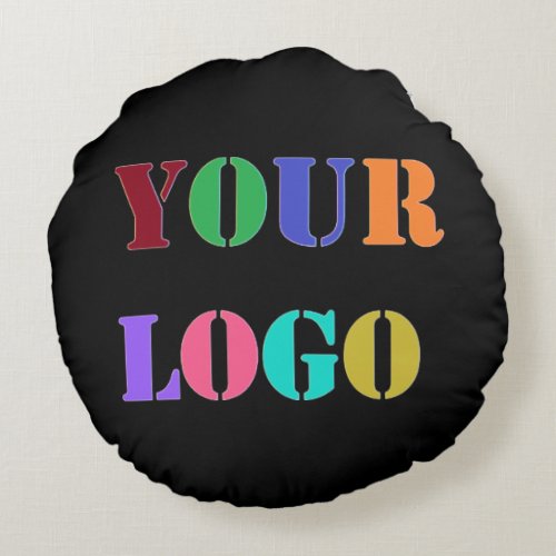 Custom Business Logo Round Pillow _ Choose Color