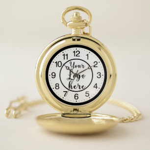 Custom Business Logo Round Pocket Watch