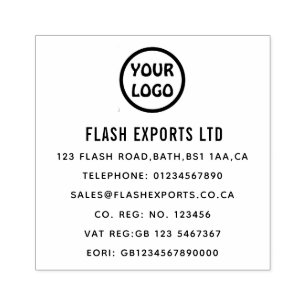 Custom Business Logo Rubber Stamp