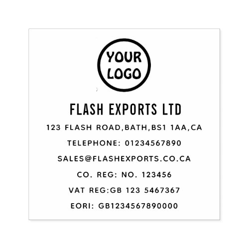 Custom Business Logo Rubber Stamp