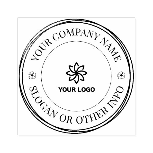 Custom  Business Logo rubber stamp