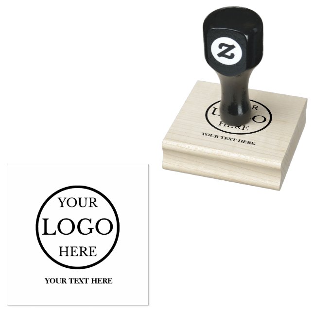 Custom Business Logo Rubber Stamp (Stamped)