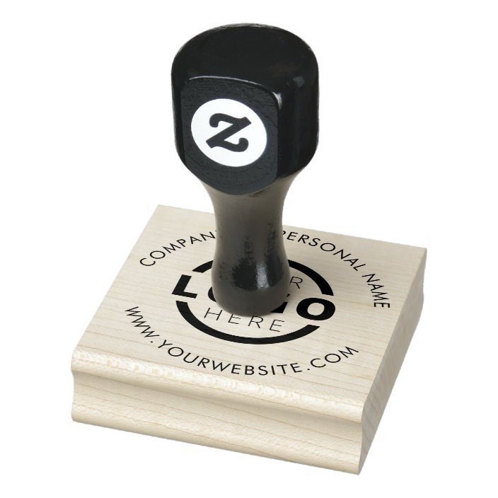 Custom Business Logo Rubber Stamp Zazzle Custom Business Logo Rubber Stamp