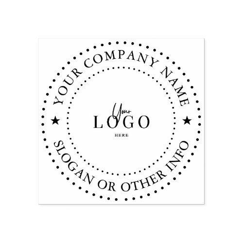 Custom Business Logo Rubber Stamp 