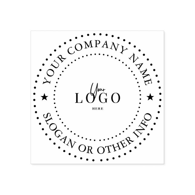 Custom Business Logo Rubber Stamp  (Imprint)