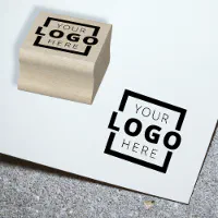 Custom Business Logo Rubber Stamp | Zazzle