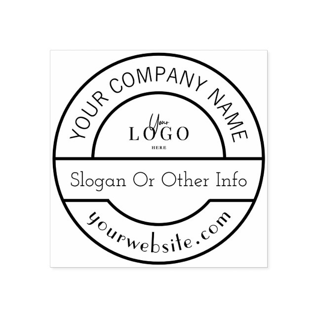  Custom Business Logo Rubber Stamp (Imprint)