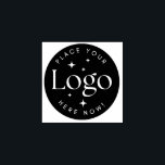 Custom Business Logo  Rubber Stamp<br><div class="desc">Are you looking for a custom rubber stamp for your small business? You can add your own logo very easily by just replacing the sample image. Happy branding!</div>
