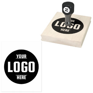 Custom Business Logo Rubber Stamp – Handmade