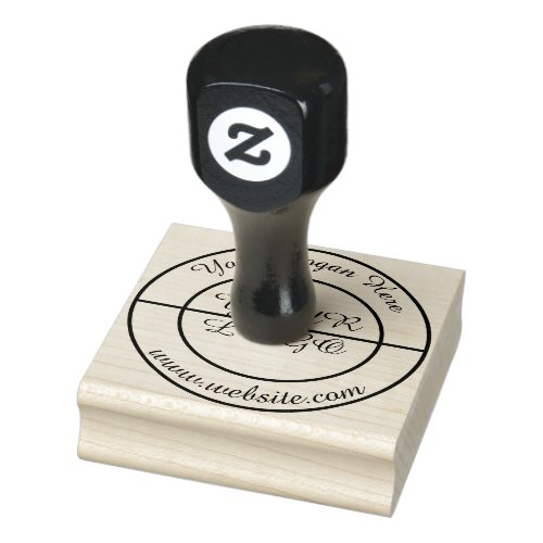Custom Business Logo Rubber Stamp with Handle