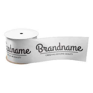 Custom Business Logo Satin Ribbon