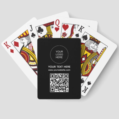 Custom Business Logo Scan Barcode QR Code Pinochle Pinochle Cards