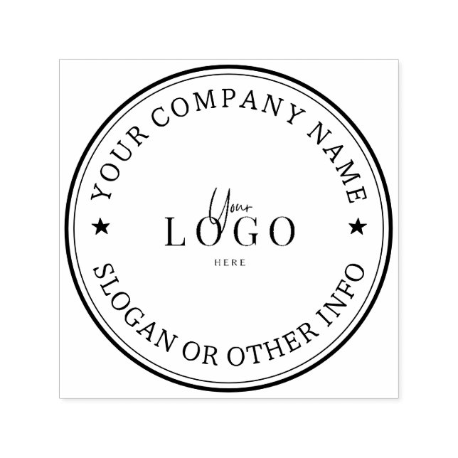Custom Business Logo Self-inking Stamp (Design)