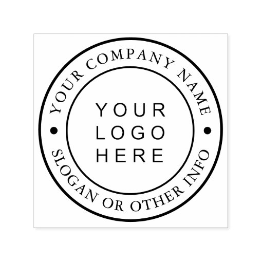 Custom Business Logo Self-inking Stamp | Zazzle