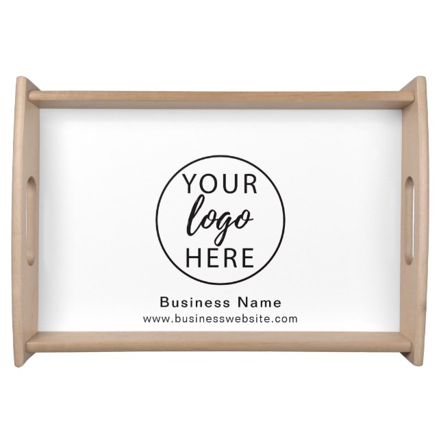 Custom Business Logo Serving Tray  (Front)
