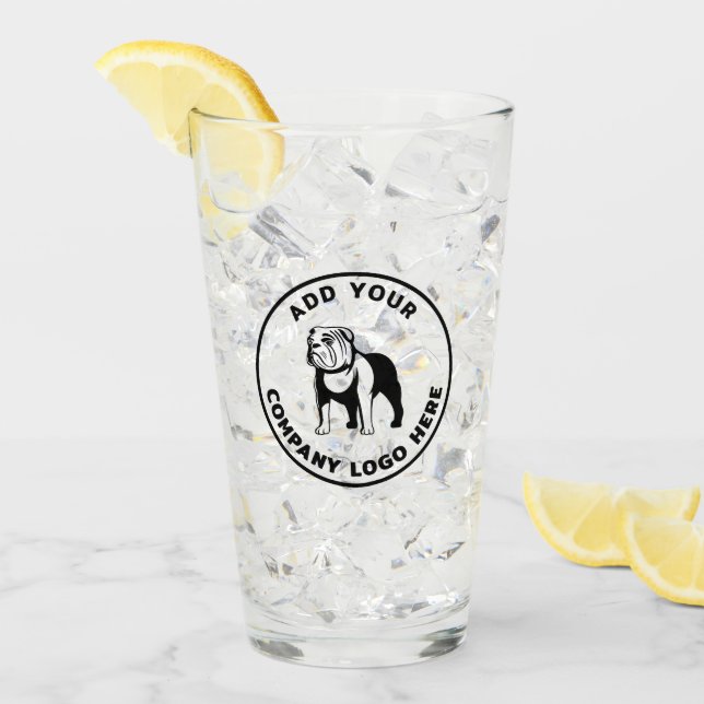 Custom Business Logo Simple Employees Glass (Front Ice)