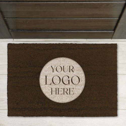 Custom Business Logo Simple Entrance Natural Fiber Doormat
