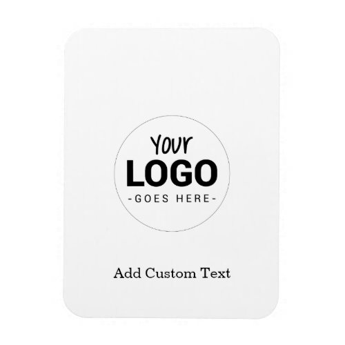 Custom Business Logo Simple Flexible Photo Magnet