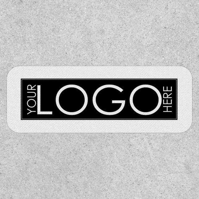 Custom Business Logo Simple Marketing Rectangle Patch (Front)