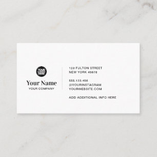 Custom business logo simple modern minimalist card