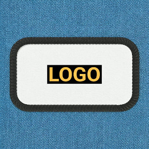 Custom Business Logo Simple Rectangle Patch