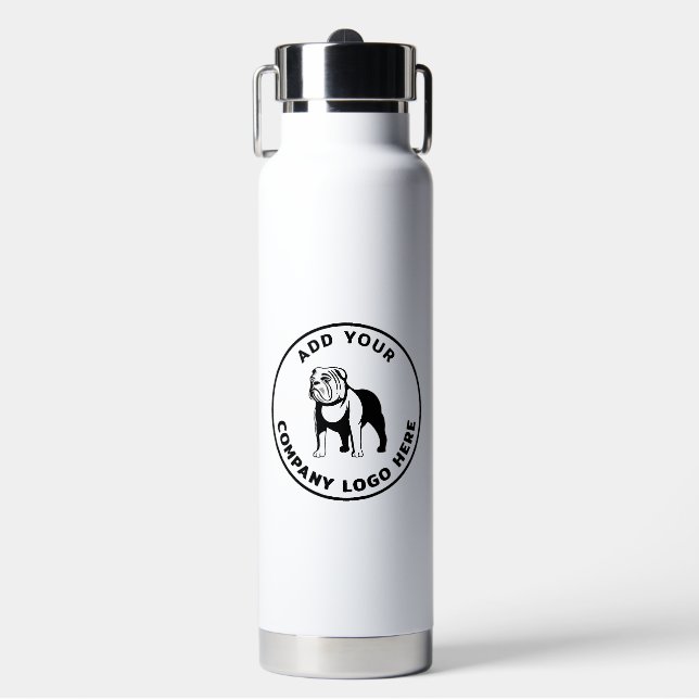 Custom Business Logo Simple Staff Water Bottle (Front)
