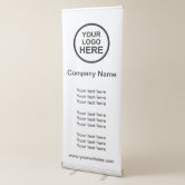 Custom Business Logo Slogan And Text Promotional R Retractable Banner