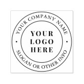 Custom Business Logo & Slogan Self-inking Stamp (Design)