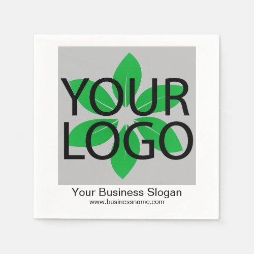 Custom Business Logo Slogan Template Napkins