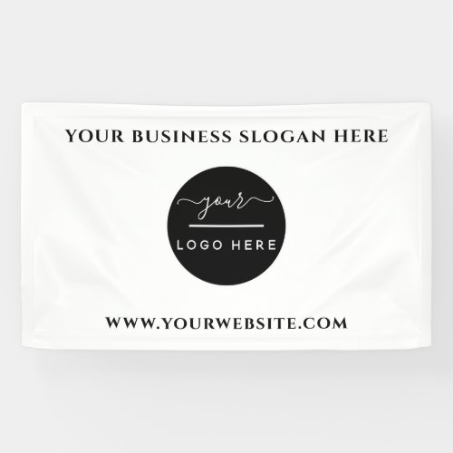 Custom Business Logo Slogan Website Promotional  B Banner
