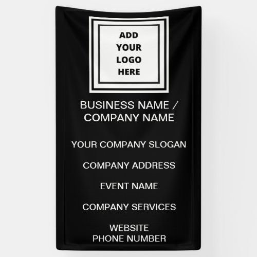 Custom Business Logo Slogan Website Promotional Ba Banner