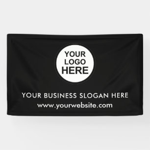 Custom Business Logo Slogan Website Promotional Banner