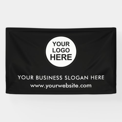 Custom Business Logo Slogan Website Promotional  Banner