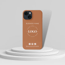 Custom Business Logo & Social Media Minimalist iPh iPhone 13 Case