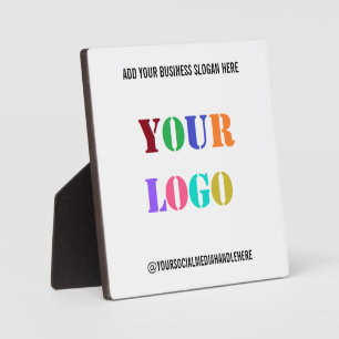 Custom Business Logo Social Media Name Plaque