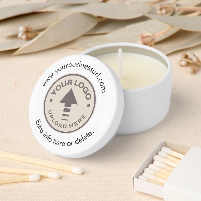 Custom Business Logo Soy Wax Candle Mini Candle Favors (Insitu)