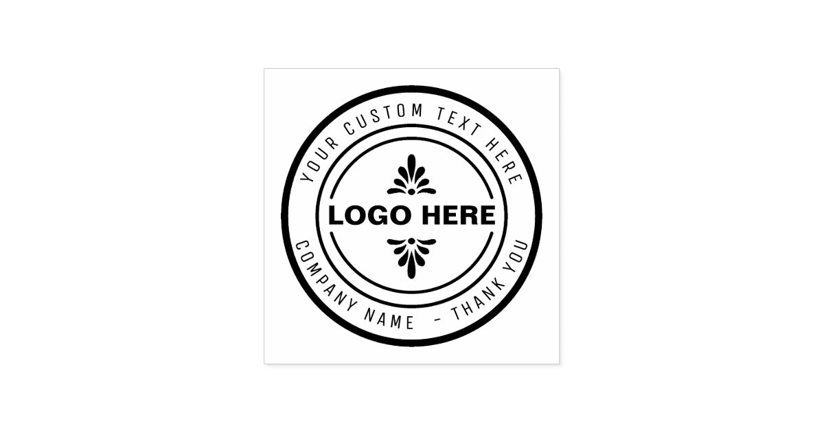 Custom BUSINESS LOGO STAMP | Zazzle