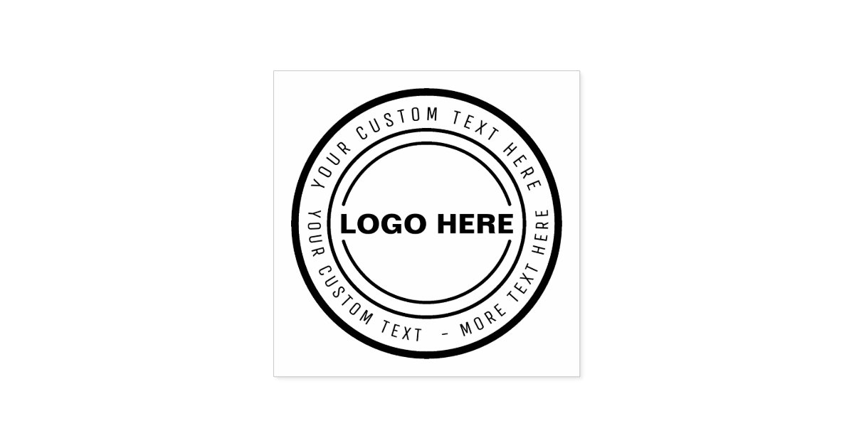 Custom BUSINESS LOGO STAMP | Zazzle