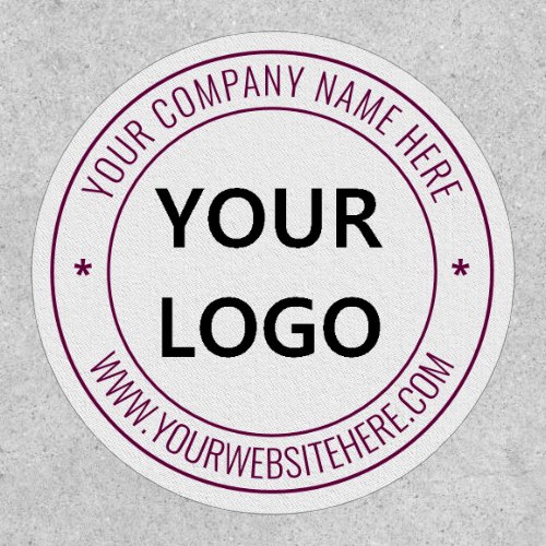 Custom Business Logo Stamp Patch _ Choose Colors