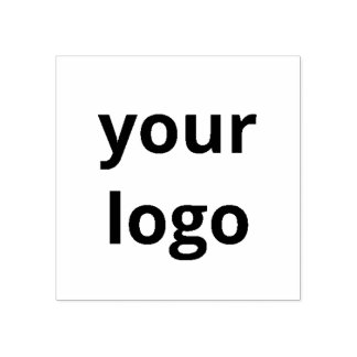 Custom Business Logo Stamp Square Full Image