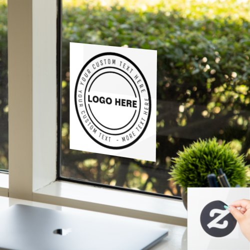 Custom BUSINESS LOGO STAMP Window Cling