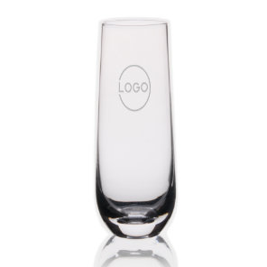 Custom Business Logo Stemless Champagne Flute