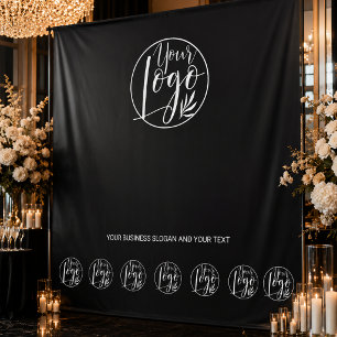 Custom Business Logo Step Repeat Photo Backdrop