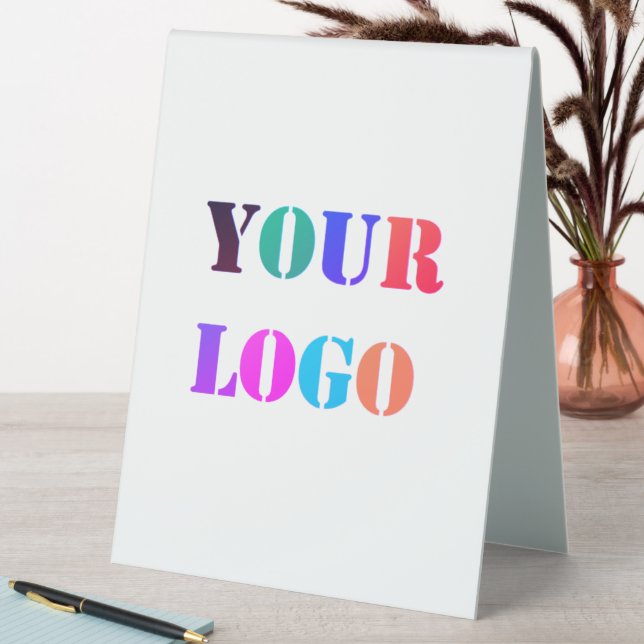 Custom Business Logo Table Tent Sign Template (In SItu (Table))