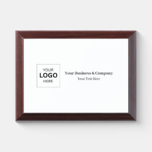 Custom Business Logo Template Award Plaque