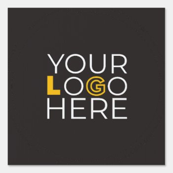 Custom Business Logo Template Company Yard Sign by bestipadcasescovers at Zazzle