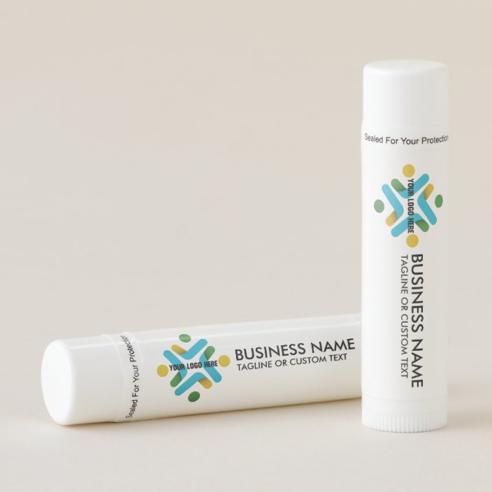 Custom Business Logo Template Corporate Name Lip Balm Zazzle Com