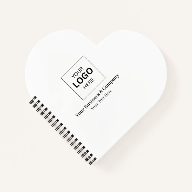 Custom Business Logo Template Notebook (Front)
