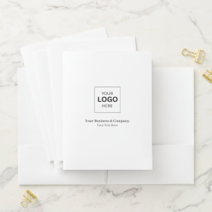 Custom Business Logo Template Pocket Folder